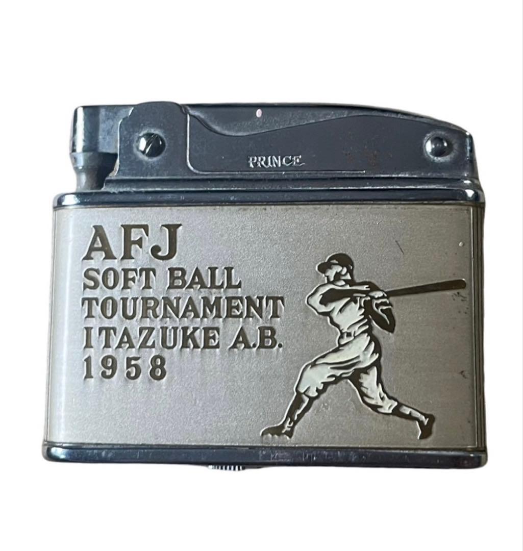 米軍板付エアベース1958年ソフトボール大会記念princessフーパーライター