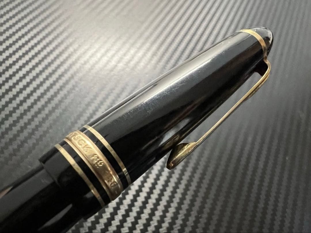 モンブラン 万年筆 美品 146 14C 全金 F 1980年代
