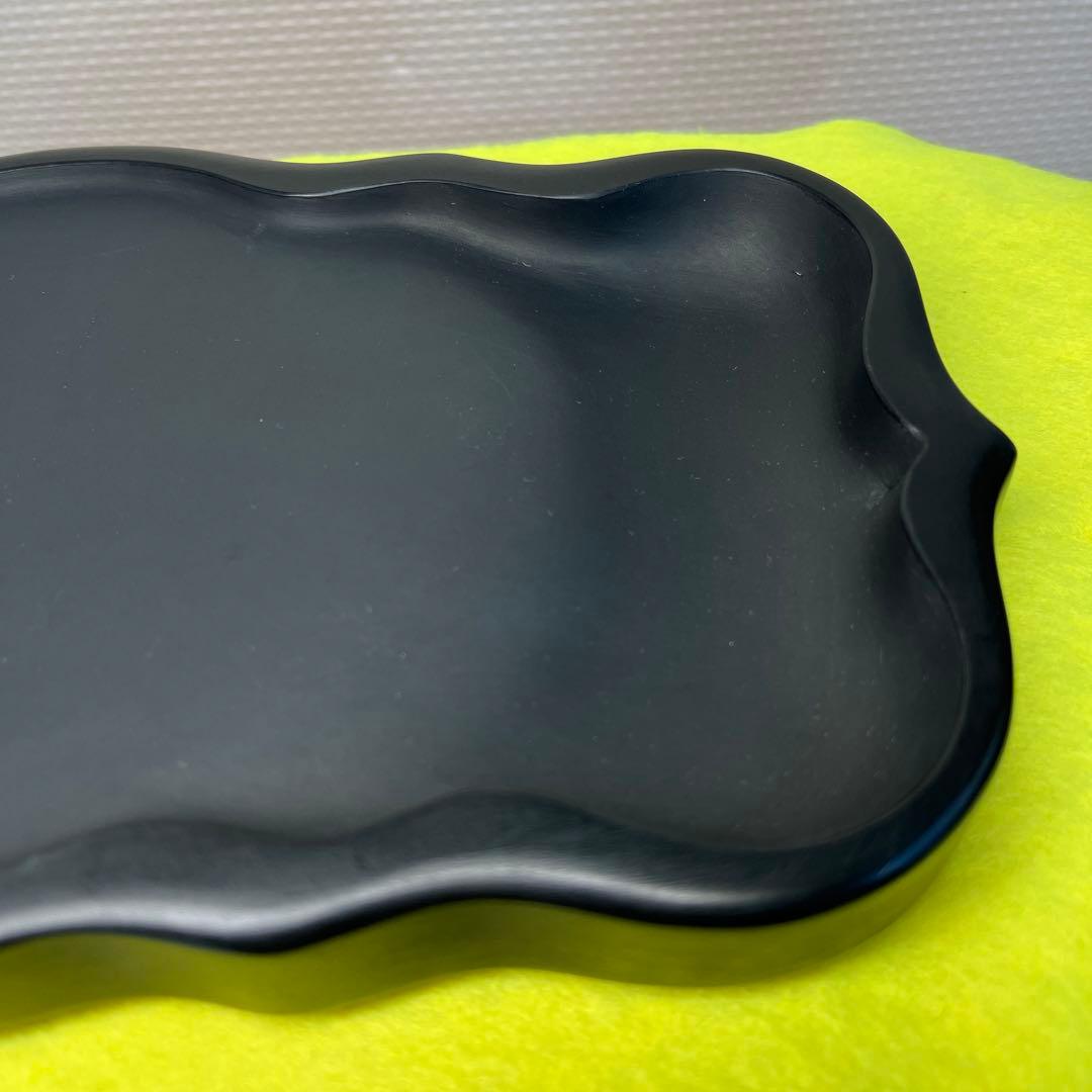 ⭕️雨畑硯　特殊研　名工　正峯　新品美品　四六寸大　希少美しい　女性好み