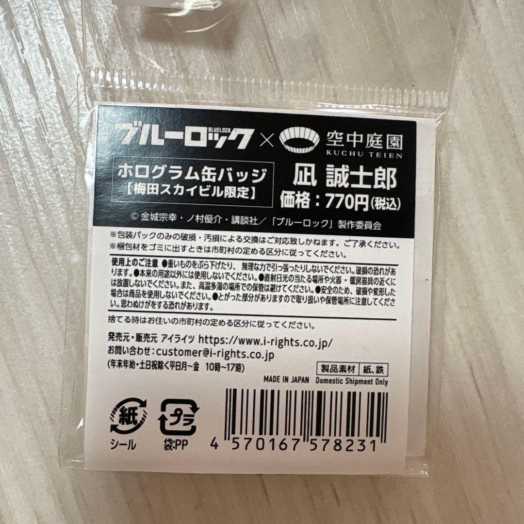 ブルーロック　空中庭園　スカイビル　凪　ホログラム缶バッジ　35個