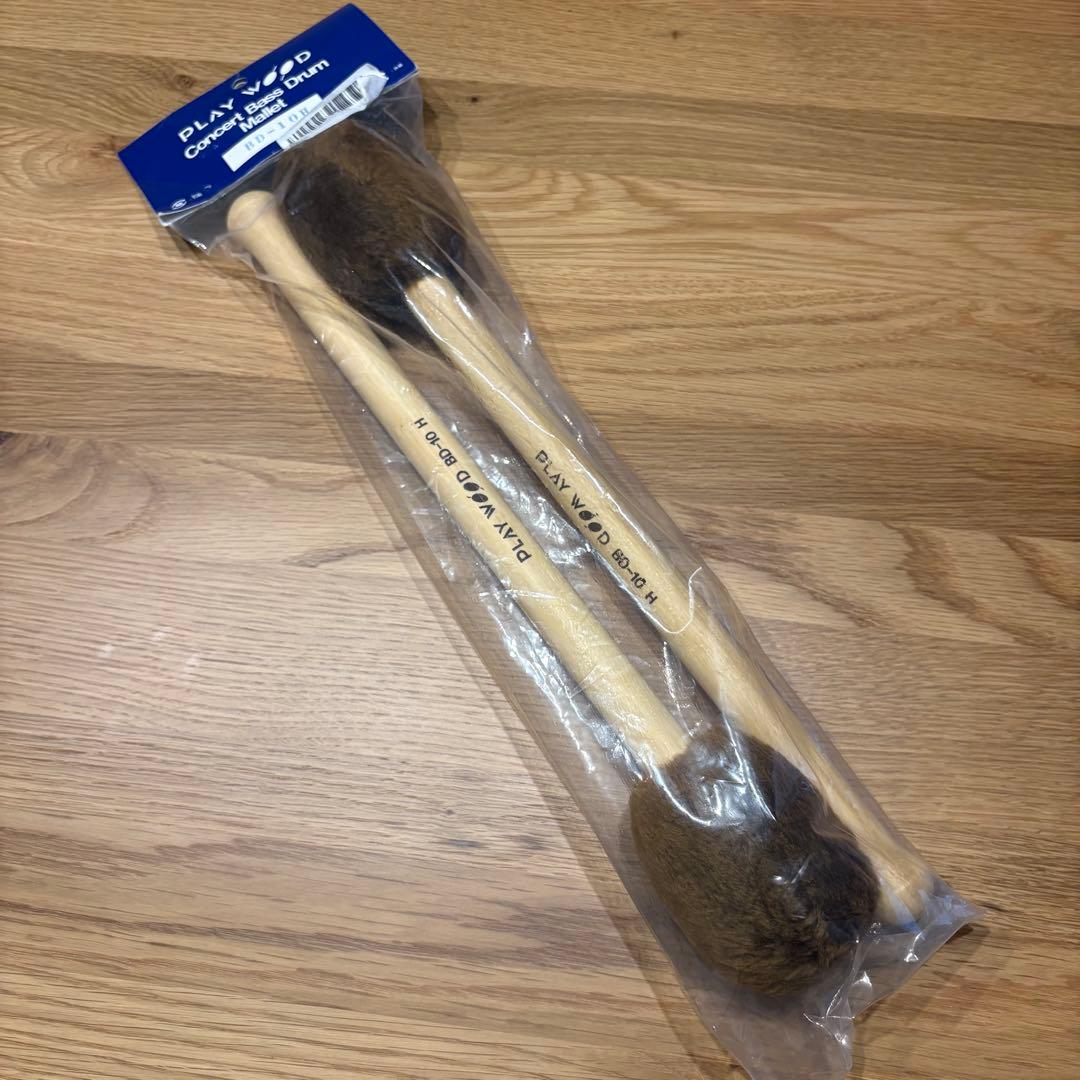 BD-Hシリーズ バスドラムマレット φ50×370 演奏用 2本組