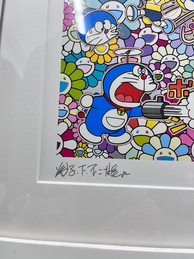 村上隆　TAKASHI MURAKAMI 額付きドラえもん どこでもドア