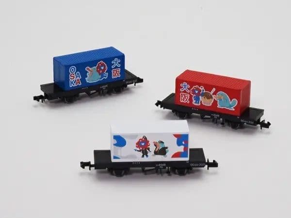イコちゃん+ミャクミャク TOMIX万博Expoオリジナル貨車 全3両セット