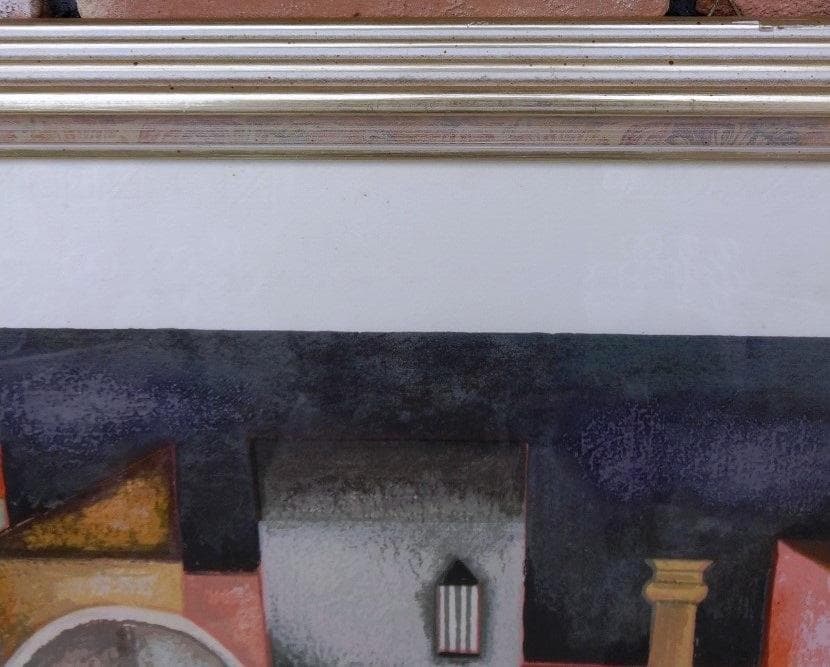 歳末最終大特価！　送料サービス！　イタリア製額＆スクリーン印刷絵画