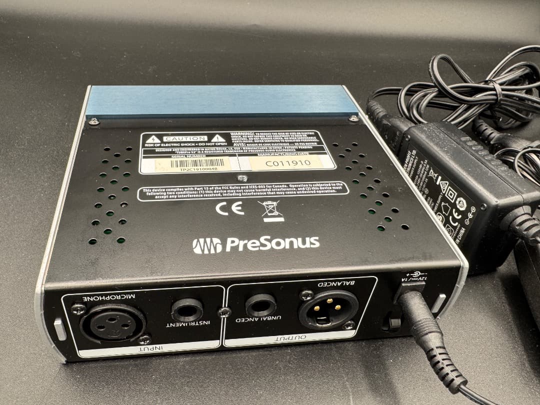 PreSonus TUBE Pre V2 マイクプリアンプ 本体