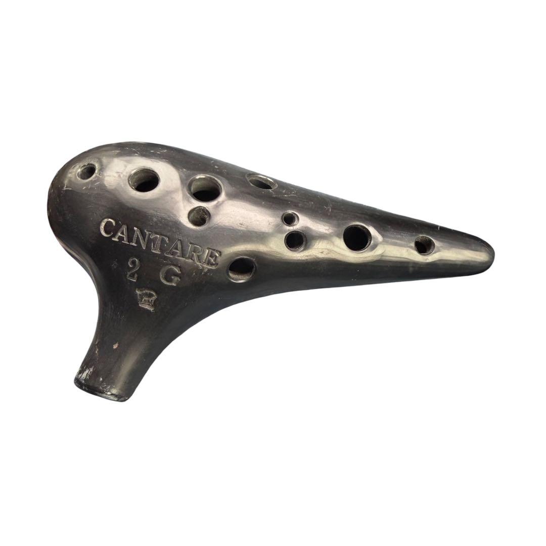 CANTARE オカリナ 2G アルトG管 黒陶器 一点物