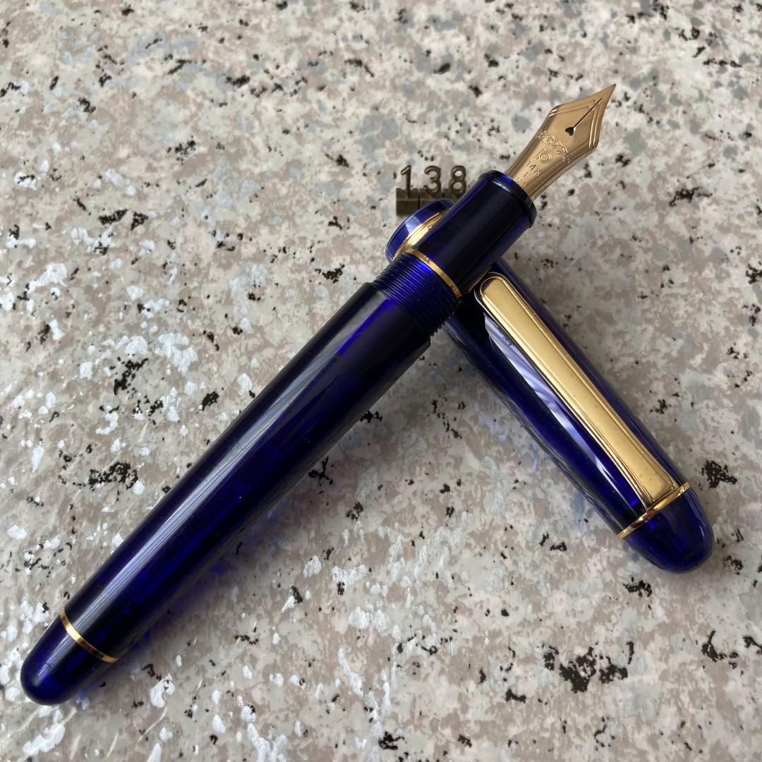 #138 オーバーホール済み 万年筆 PLATINUMプラチナ 3776 14k