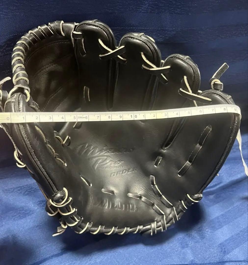 ミズノプロ 硬式グローブ 仁志モデル　坪田信義名人作　Mマーク　希少品　黒