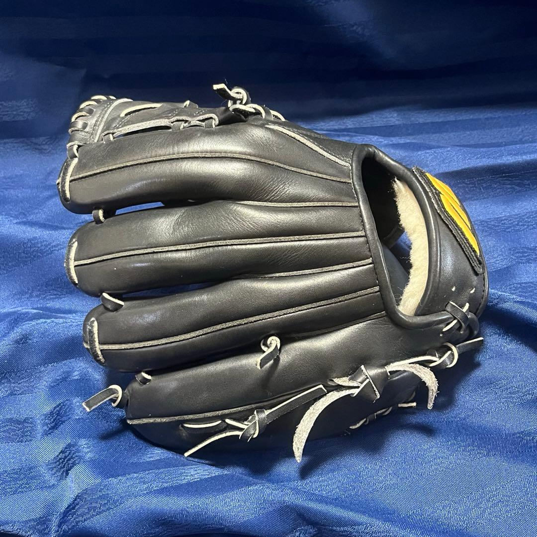 ミズノプロ 硬式グローブ 仁志モデル　坪田信義名人作　Mマーク　希少品　黒