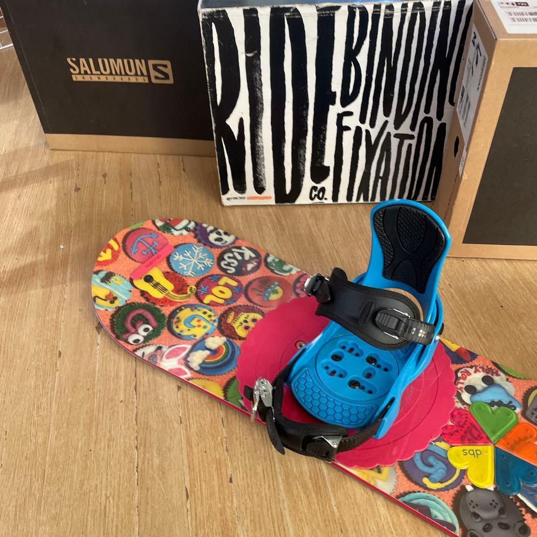 BURTON　キッズスノーボードセット　125cm　バートン　バイン付4点セット