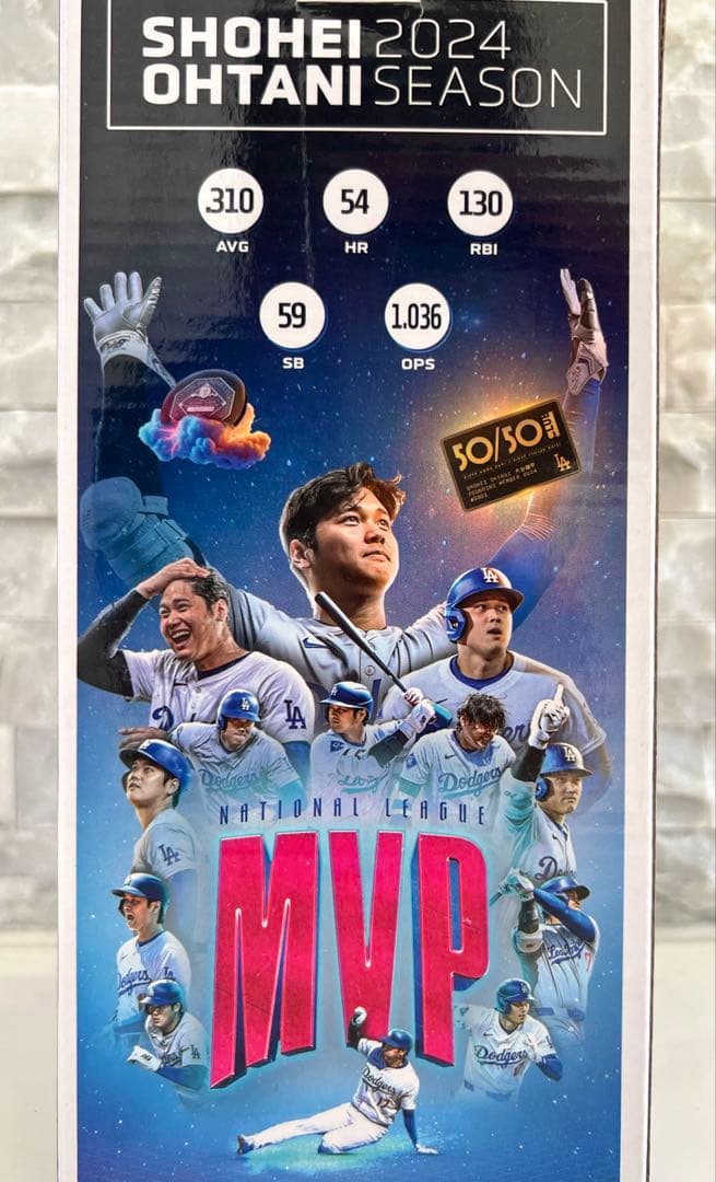 ★新品・未使用：世界に一つのレア逸品★大谷翔平2024MVPボブルヘッド表面粘土