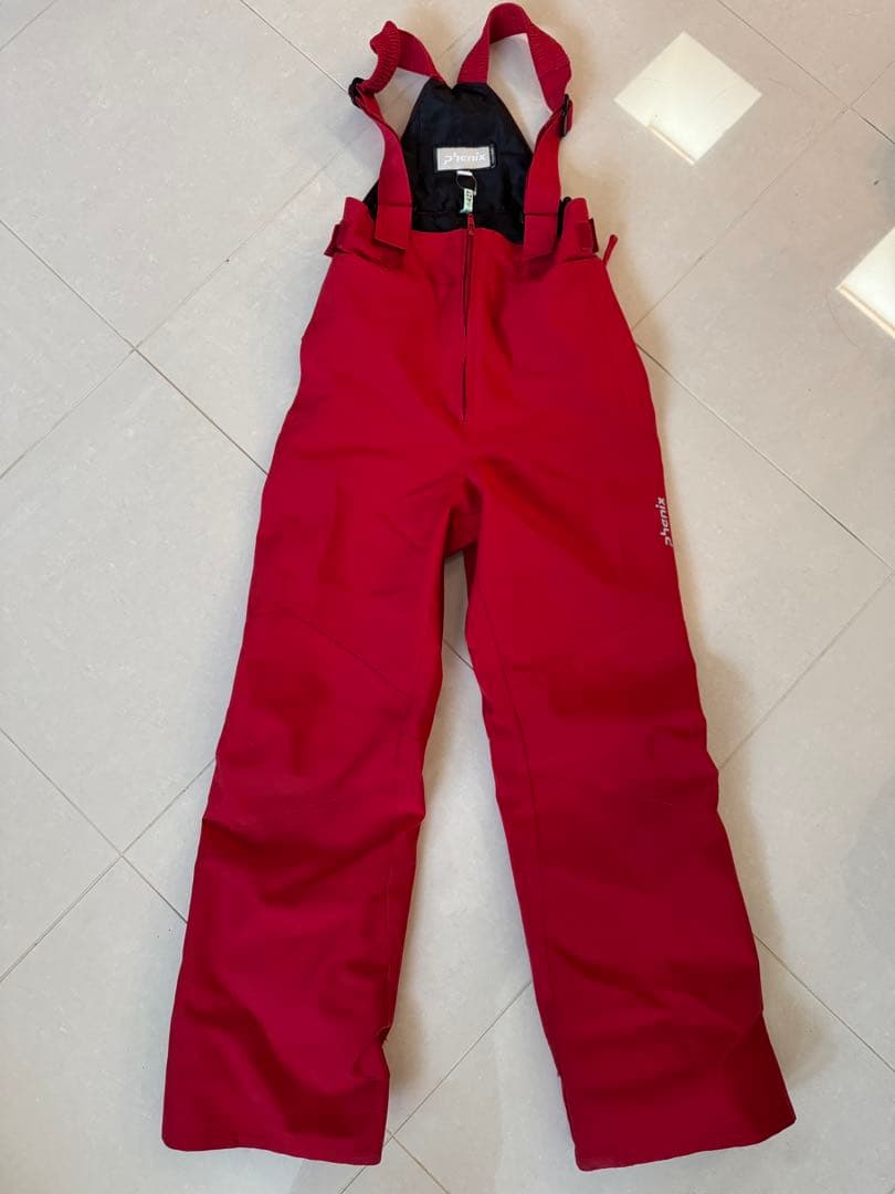 Phenix スキーウェアセット 150 青/赤 フード付き