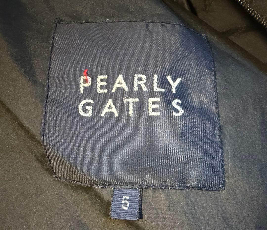 パーリーゲイツ 中綿ダウン黒 ブリーフィング FR2 PGG ゴルフ パーカー