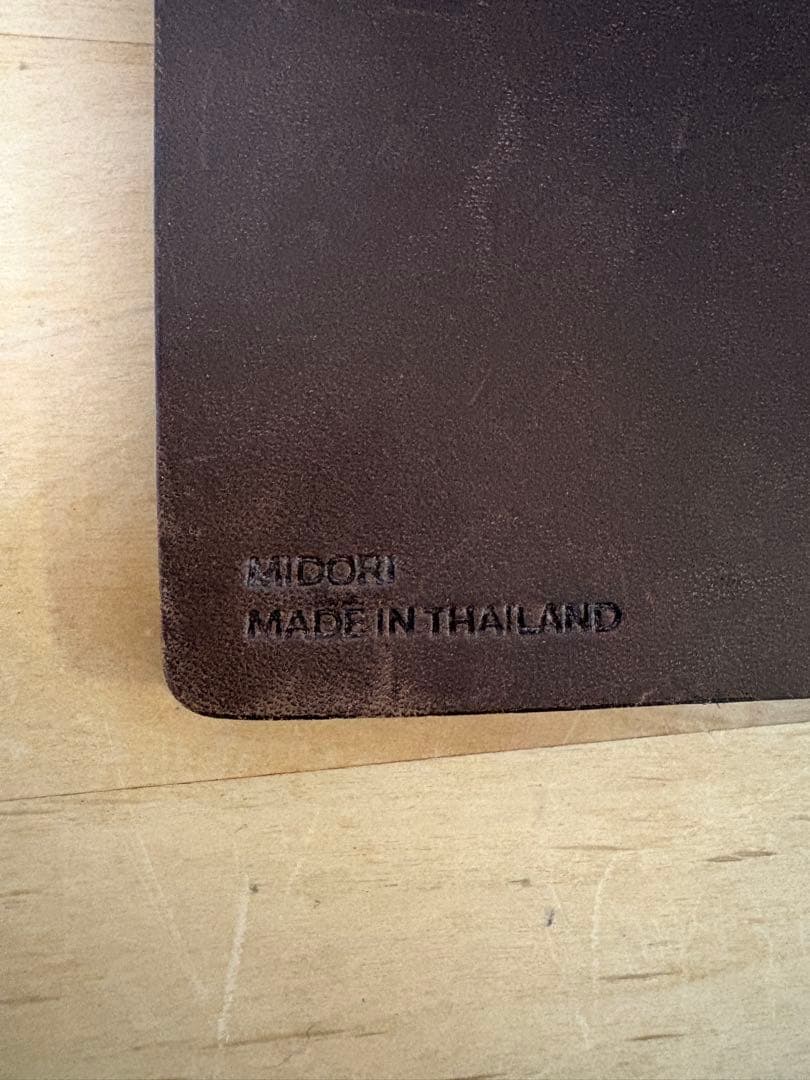 旧ロゴ MIDORIトラベラーズノート レギュラー ブラウン
