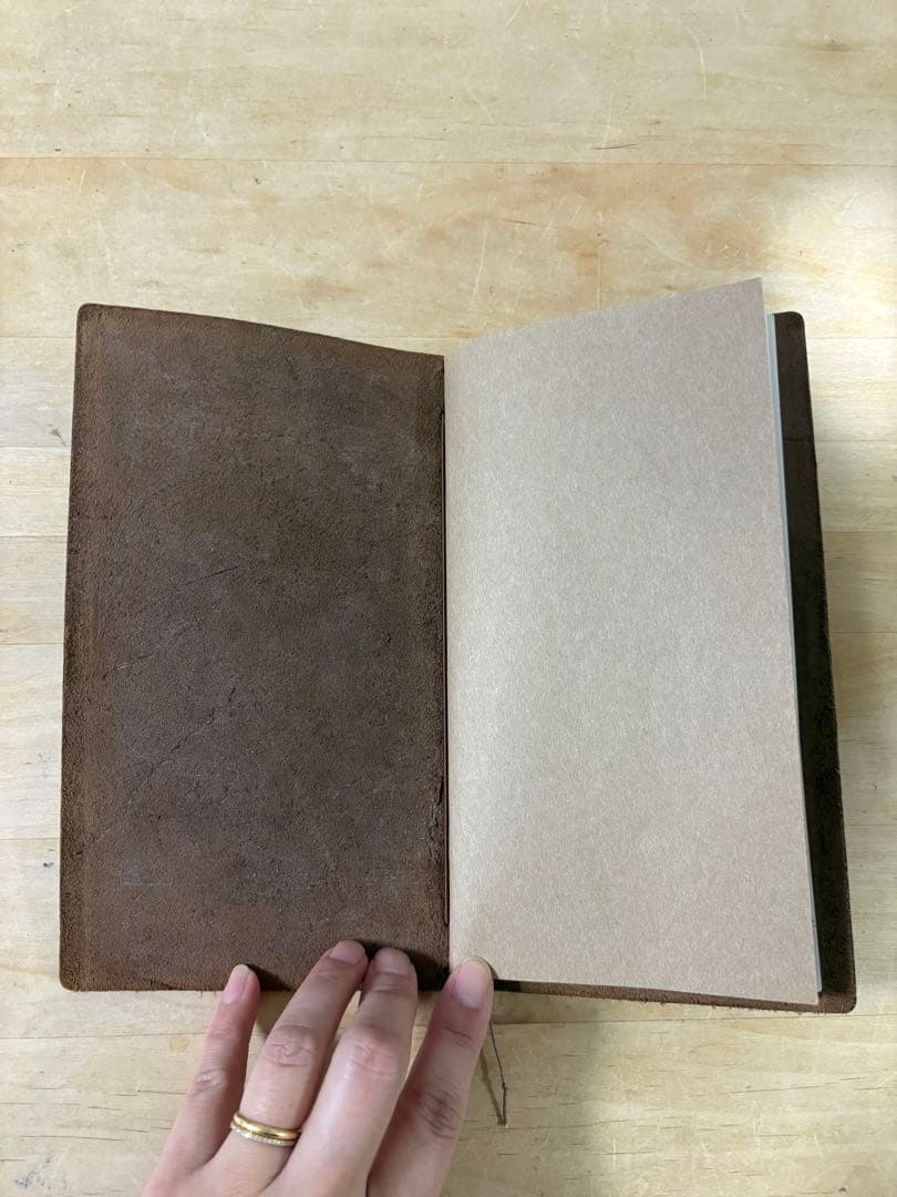 旧ロゴ MIDORIトラベラーズノート レギュラー ブラウン