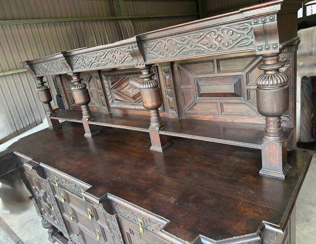 【引取希望】英国 ヴィクトリアン様式 アンティーク サイドボード