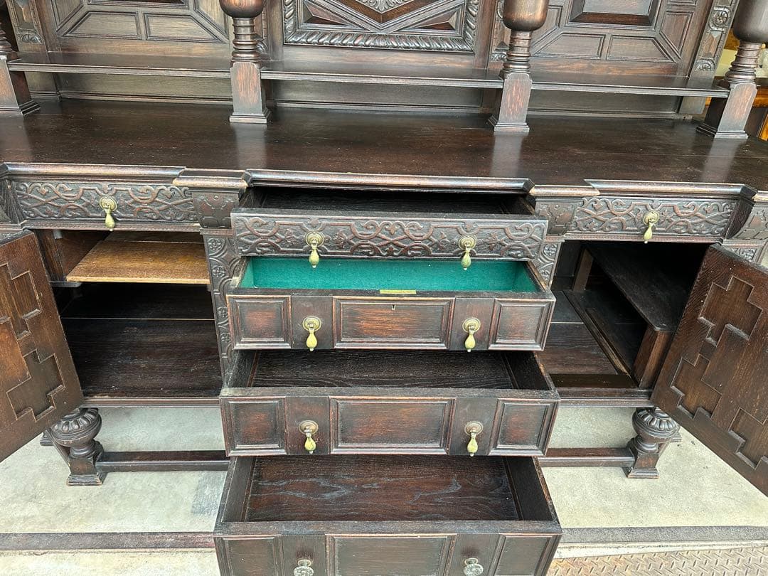 【引取希望】英国 ヴィクトリアン様式 アンティーク サイドボード