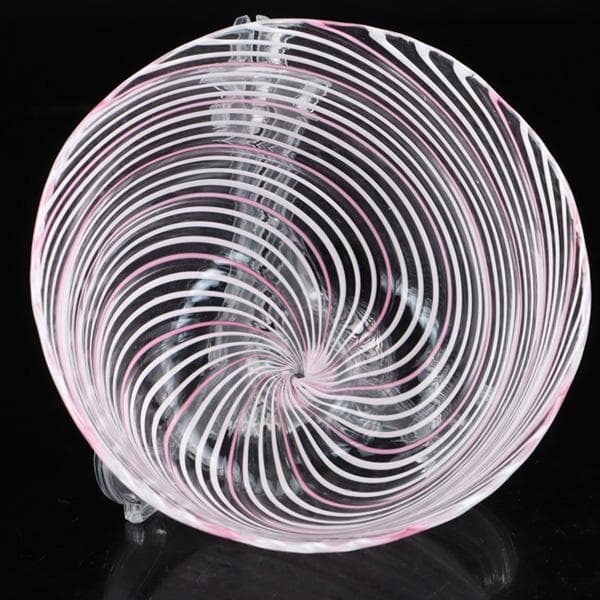 Y2679-2 大正ガラス 深鉢型マーブル渦文 氷コップ 和硝子　＃6