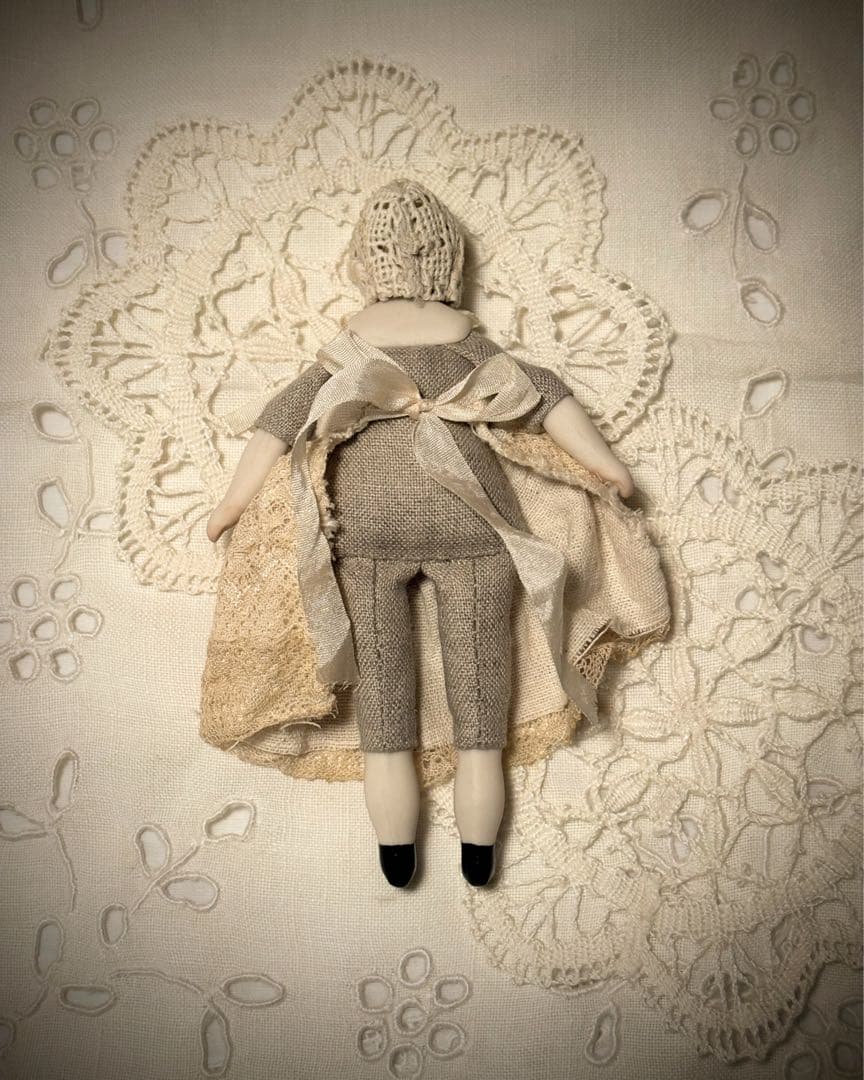 チャイナヘッドドール*パリアンドール*ミニチュア13.5cm*ブロンドヘア