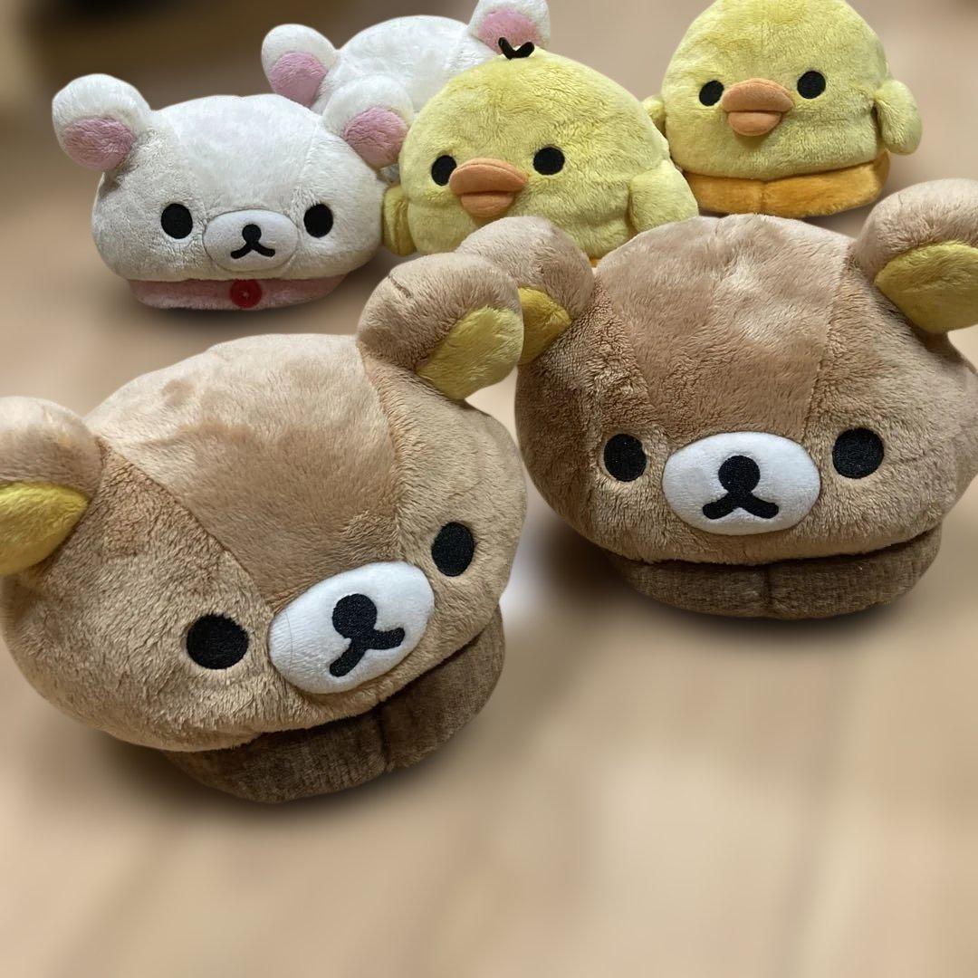 リラックマ　コリラックマ　キイロイトリ　スリッパ　ぬいぐるみ　2014 レア