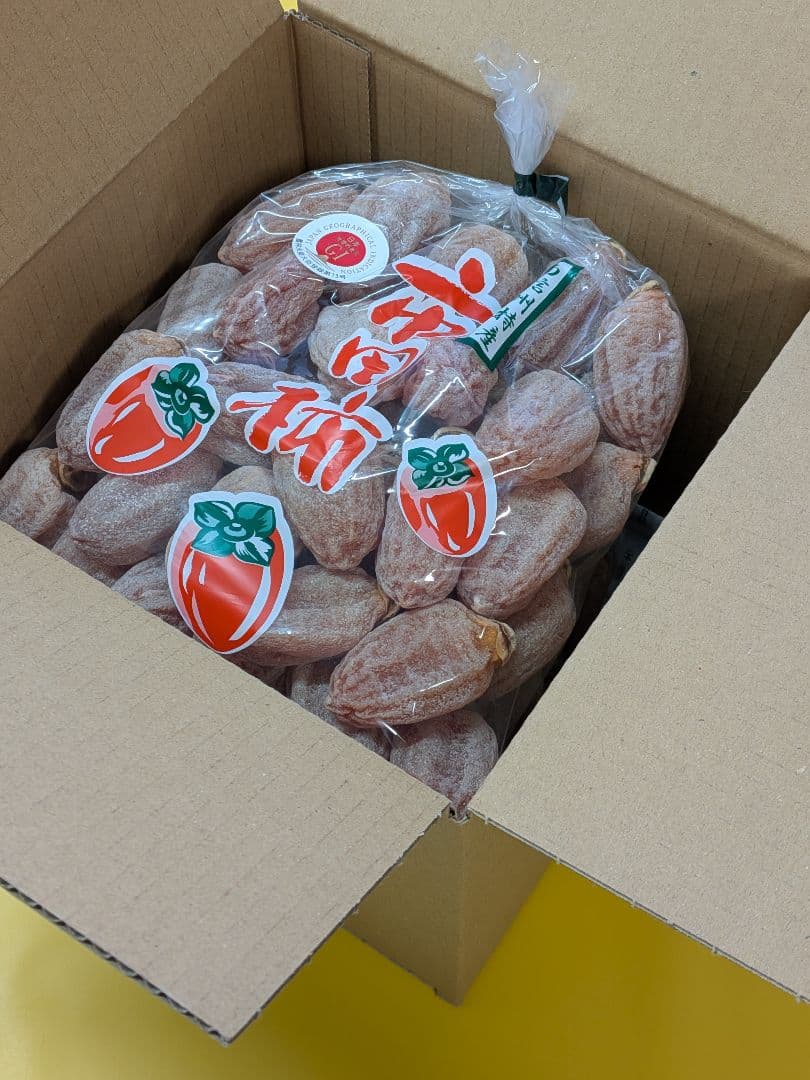 ⑲ 小玉 市田柿 ３kg Lサイズ 長野県産 農家直送 干し柿 固め