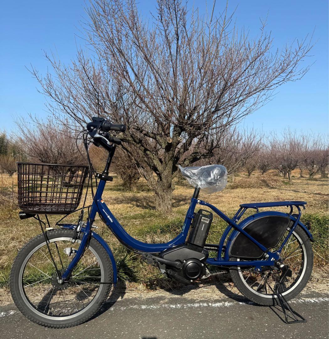 青色 電動アシスト自転車 シティタイプ