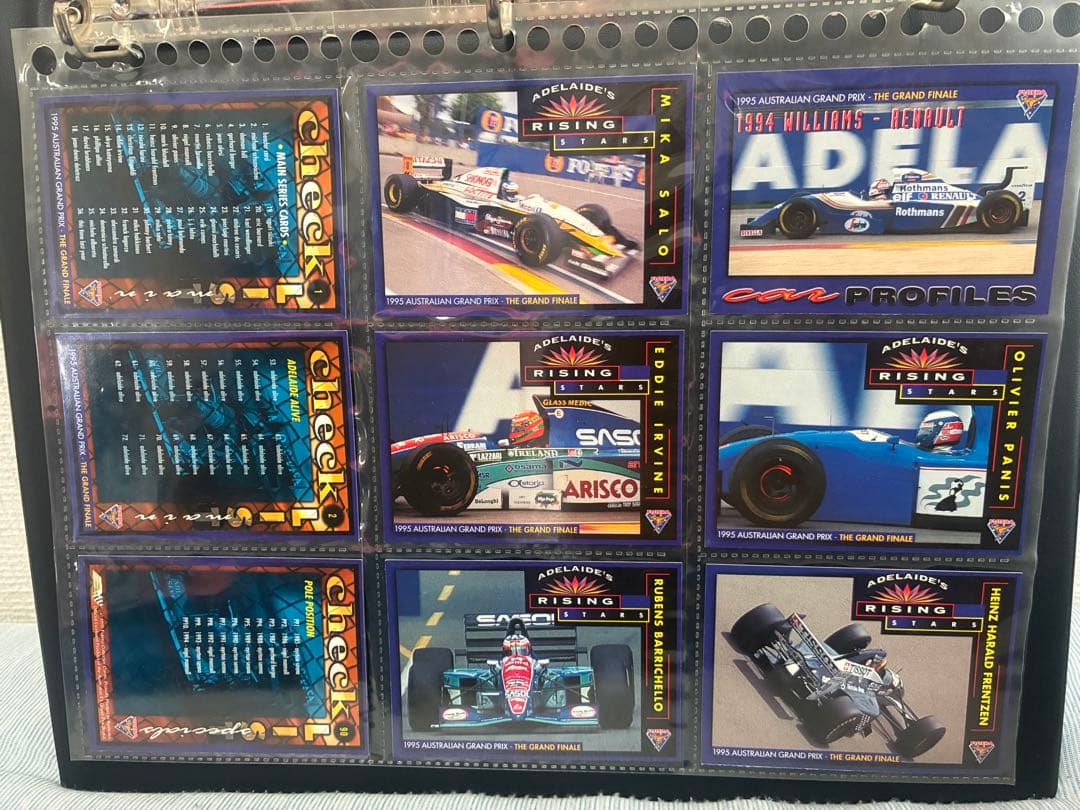 F1 Futera Grand Prix 145枚トレカ、カード入れバインダー付