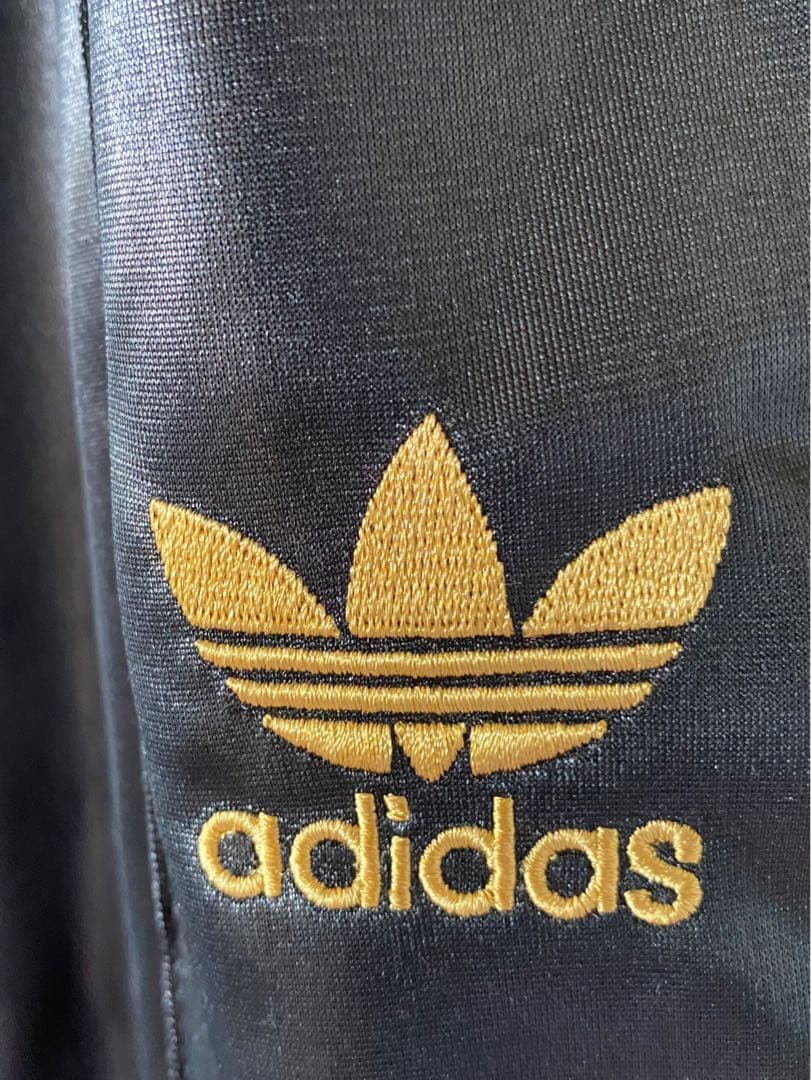 古着 adidas アディダス ジャージ 黒 ラフパンツ 美品