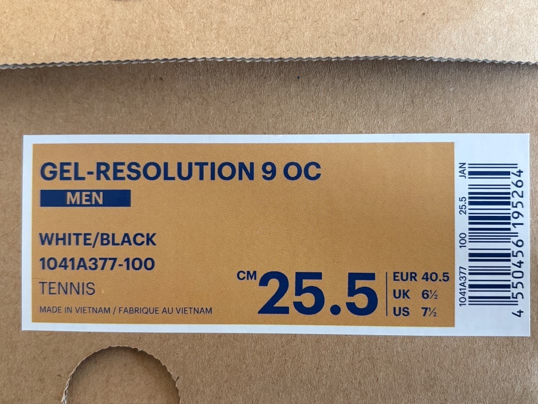 アシックス asics gel-resolution 9 OC 25.5cm