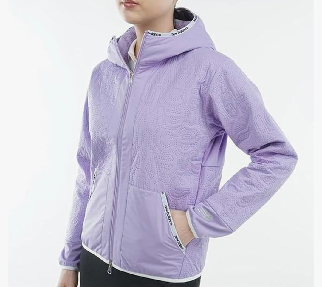 まーめ ニューバランス ゴルフ レディース キルト フルジップ フーディー