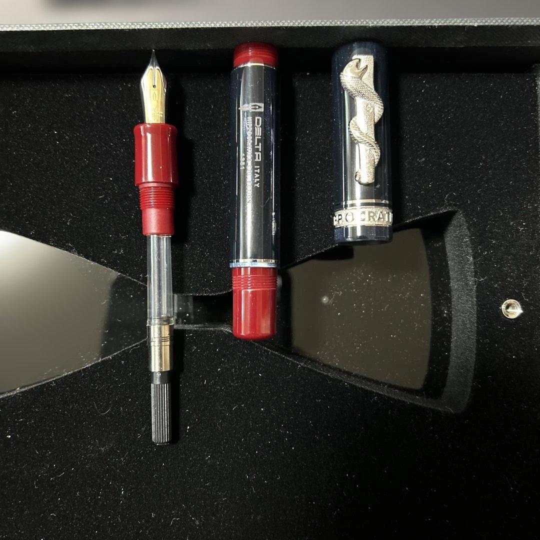 【値下げ】新品 未使用　希少　デルタ万年筆 ヒポクラティカ 万年筆　ニブM