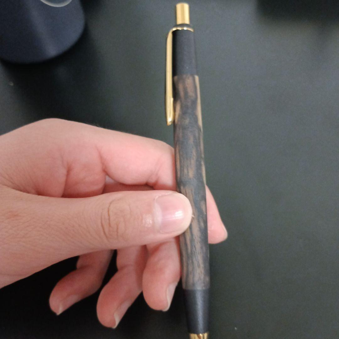 あけぼの工房黒柿孔雀杢極上シャーペン