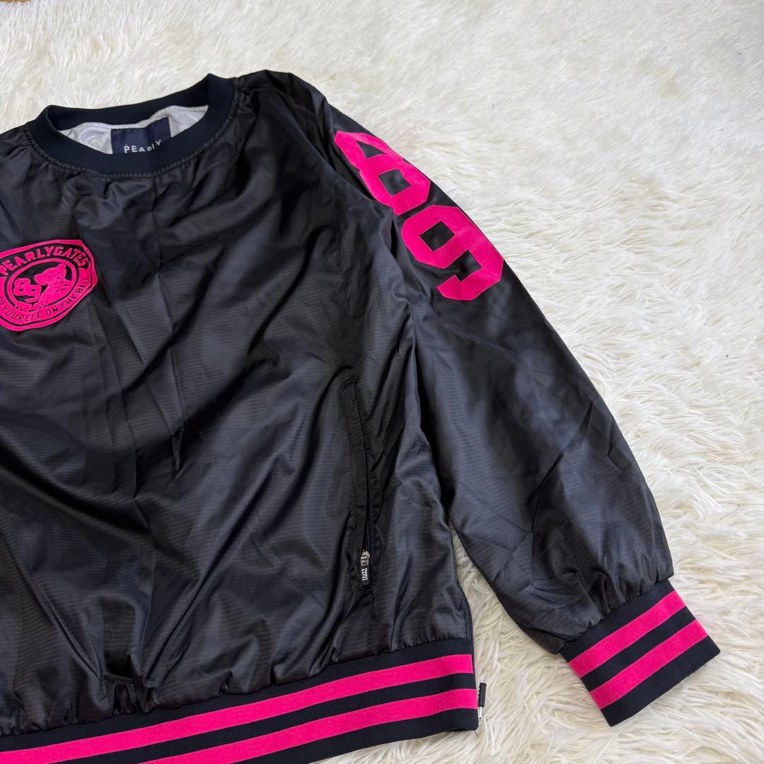 【パーリーゲイツ】美品 スニード ブラック ピンク 2サイズ レディース