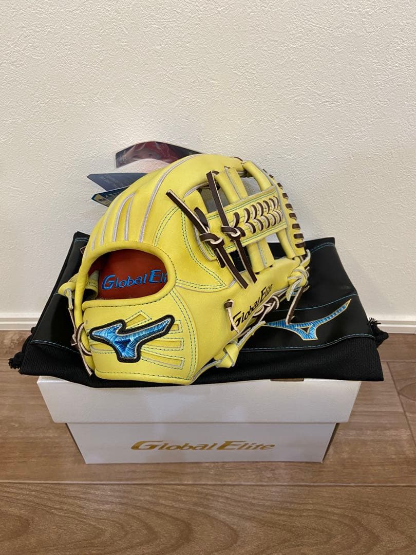 新品タグ付きミズノダイバーシティブルー 硬式グローブ