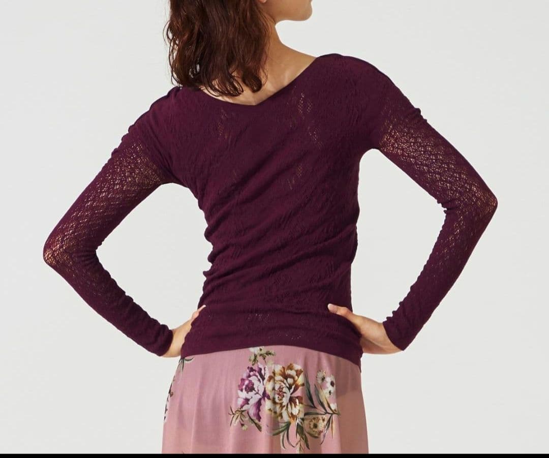 チャコット　ノーソーイングニット　前後2way 長袖