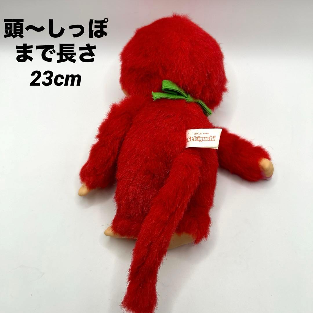 ご当地モンチッチ　明太子　福岡限定　セキグチ　ぬいぐるみ　さる　猿　赤　廃盤