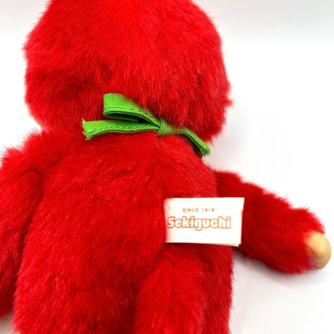 ご当地モンチッチ　明太子　福岡限定　セキグチ　ぬいぐるみ　さる　猿　赤　廃盤