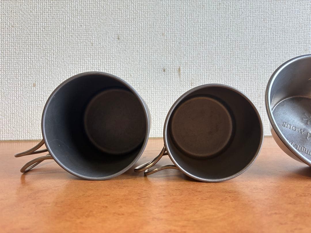  peak チタン製マグカップ シェラカップ　セット　300 450