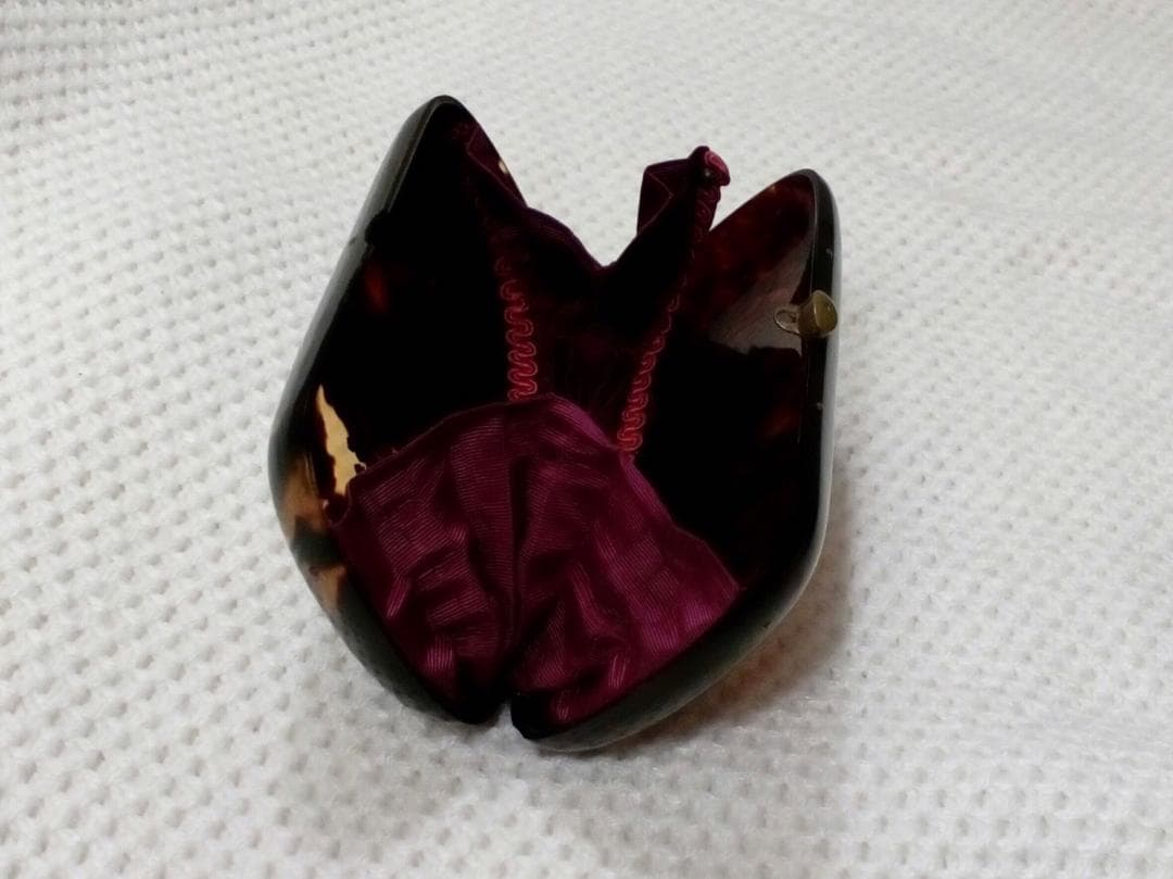 骨董品 鼈甲アンティーク小物入れ ウミガメ模様