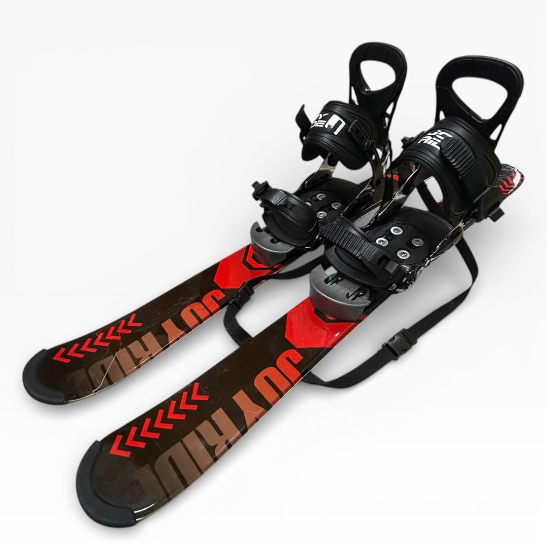 JOY RIDE ショートスキー 99cm スノボーブーツ対応 ビインディングS