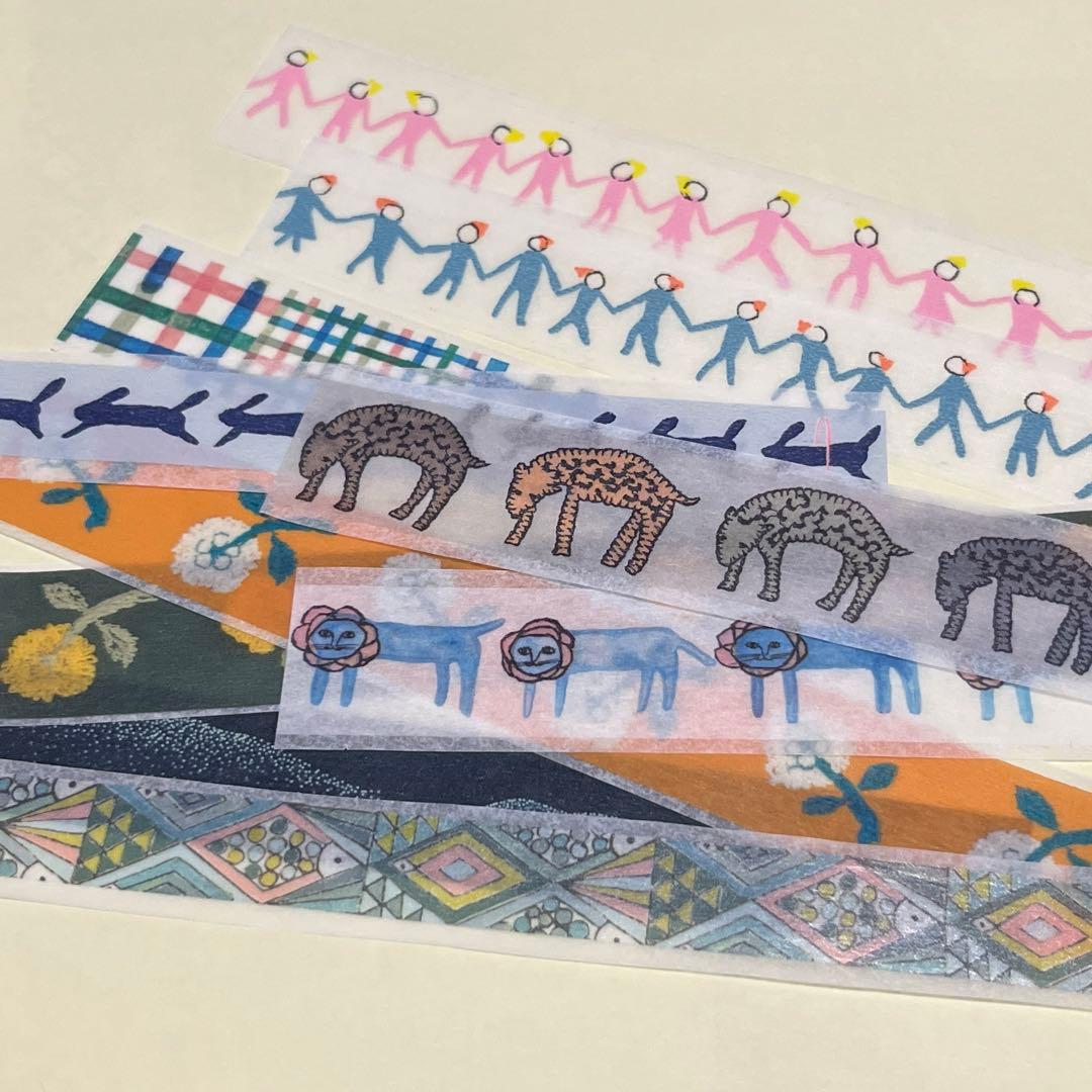 希少レア ミナペルホネン マスキングテープまとめ売り19本+フレークシール70枚