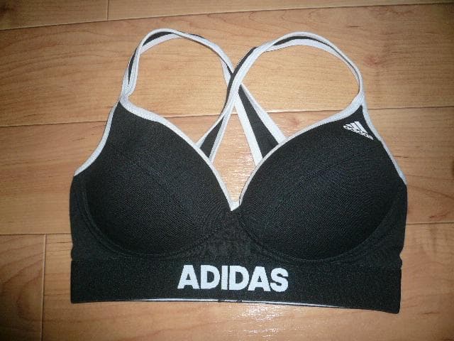ブラック 【adidas】ブラ＆ショーツ セット 吸汗速乾インナー トレーニング