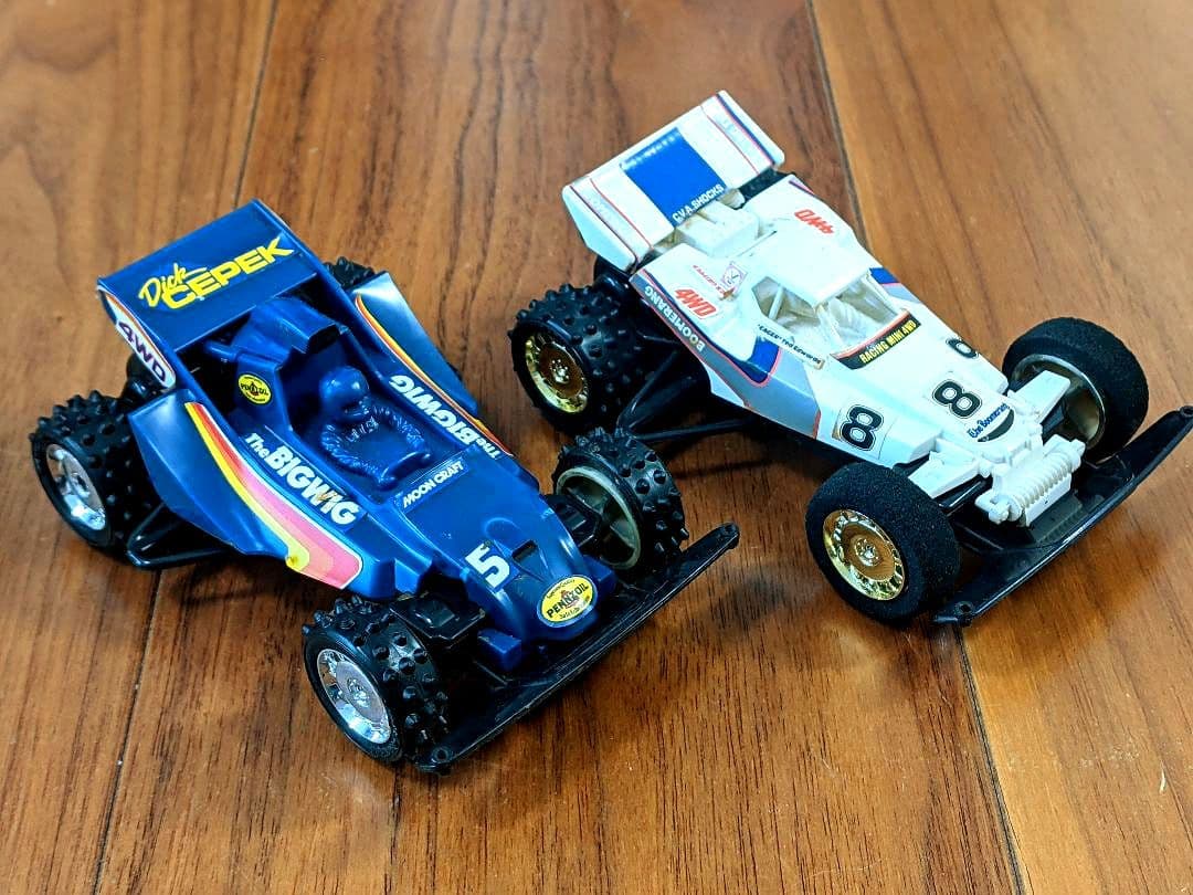 最終2台セット【激レア当時物】タミヤ初期ミニ四駆 ビッグウィッグ＆ブーメランjr