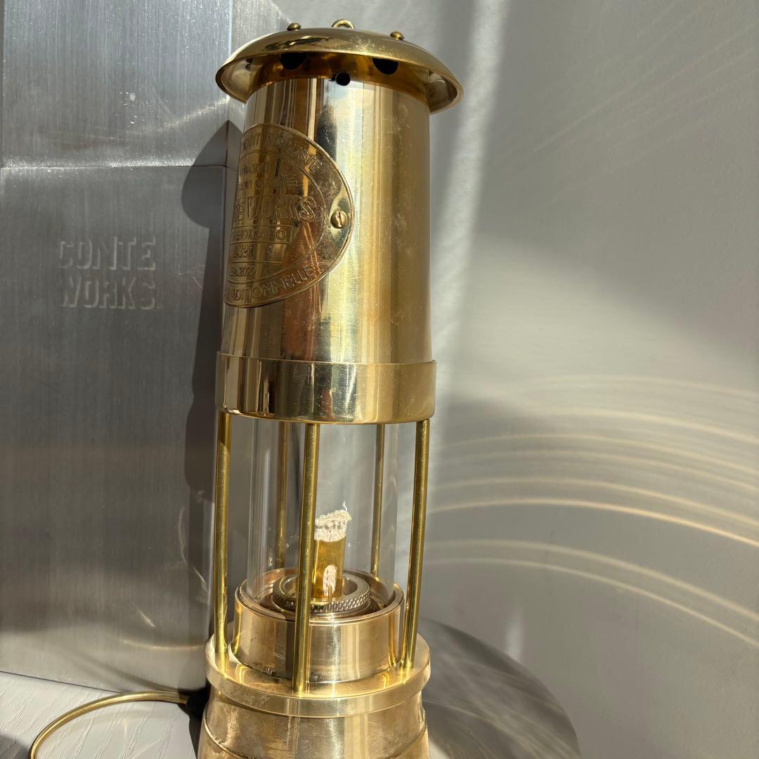 マイナーズランプ大型　真鍮製　CONTE WORKS シリアルナンバー0022
