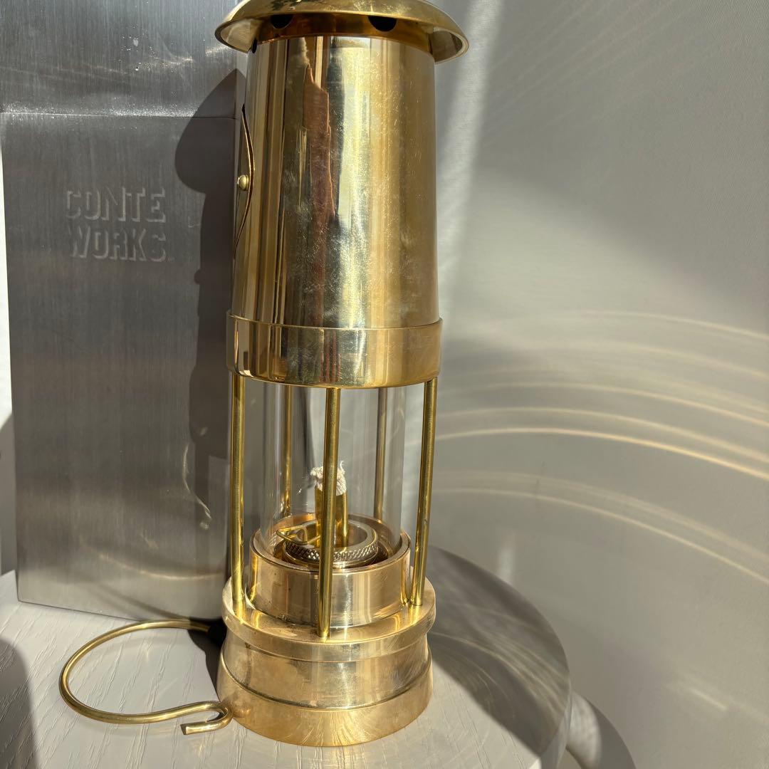 マイナーズランプ大型　真鍮製　CONTE WORKS シリアルナンバー0022