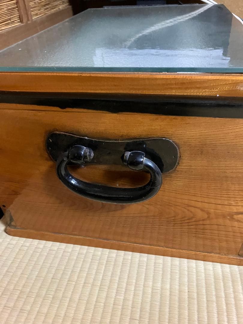 木製火鉢 引き出し付き