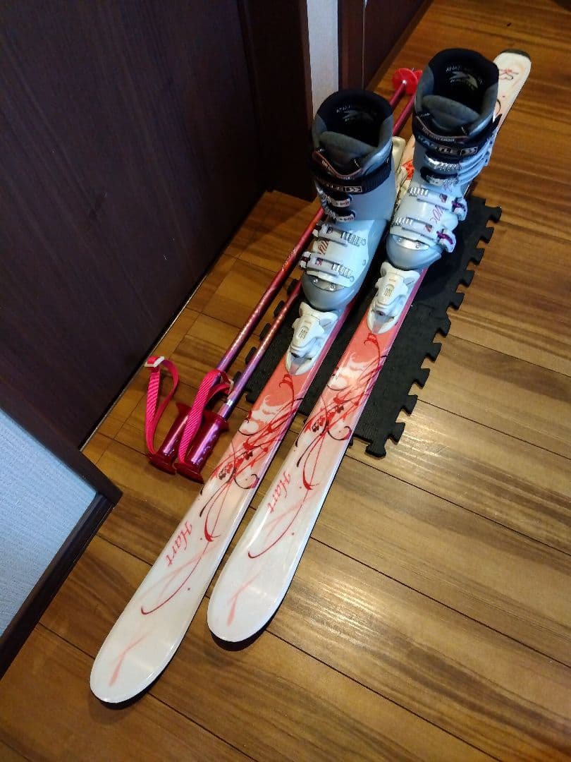 ✨️綺麗✨️HART/学生・レディース用/スキーセット/メンテ・WAX済み✔軽量