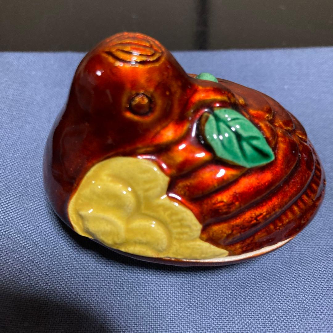 茶道具　香合『交趾白檀』『花喰鳥香合』　 【中村翠嵐造】