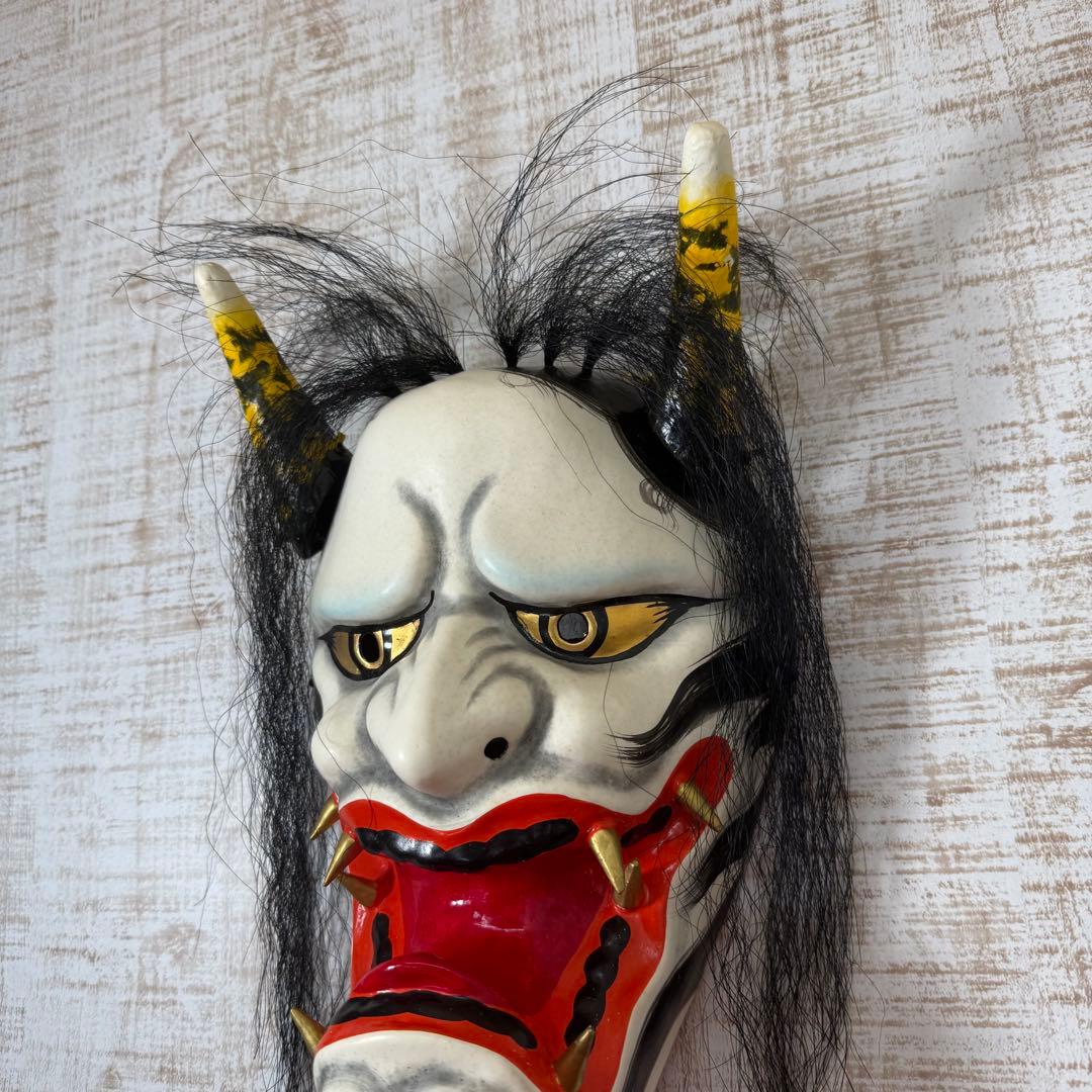 石見神楽面　岩本万吉作　日本伝統　日本舞踊　お面　般若