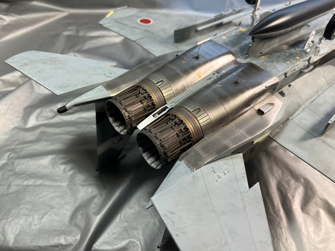 完成品 1/32 タミヤ F-15J ブラック/ホワイト アグレッサー904号機